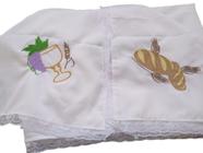 Kit 3 peças de toalhas para Santa Ceia bordada