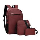 Kit 3 Peças Mochila Masculina Feminina Casual Lancheira Estojo Bonita Bolsa Transversal Escolar Trabalho sholderbag Luxo