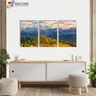 Kit 3 Peças Quadros Decorativos Natureza Paisagem Montanhas