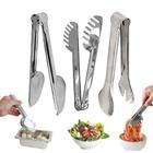 Kit 3 Pegador Pinça Inox Massa Salada Carnes Multiuso 20cm