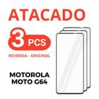 Kit 3 Película De Vidro Temperado 3D Motorola Moto G64 +NF