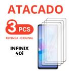 Kit 3 Películas De Vidro 3D Compatível Infinix Hot 40I +