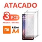 Kit 3 Películas De Vidro 3D Compatível Para Xiaomi Redmi A4