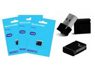 Kit 3 Pendriver Nano Mini Multilaser 16GB USB 2.0 Original P/ Arquivos Videos Fotos