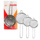 Kit 3 Peneiras de Inox - GiftUtil