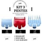 Kit 3 Pentes Disfarce 0.5 + 1.0 + 1.5 Kemei Uso Profissional