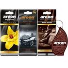 Kit 3 Perfumes Carro Areon Vanilla Black,Lux Gold E Leather