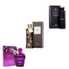 Kit 3 Perfumes Iscents Fantasia Carol Girl Secret 100ml Fem.