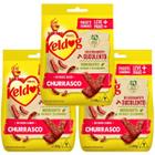 Kit 3 Petisco Bifinho Kelco Keldog Churrasco Para Cães 500g