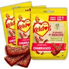 Kit 3 Petisco Bifinho Keldog Criadores Sabor Churrasco para Cães - 500g - Kelco