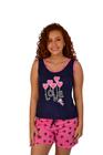 KIT 3 Pijamas Feminino Baby Doll Camiseta Malha Atacado