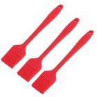 Kit 3 Pincéis Culinário Silicone Utensílio 25Cm