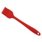 Kit 3 Pinceis De Cozinha Culinário Silicone Vermelho 26,3 Cm