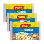 Kit 3 Pipoca de Microondas Manteiga Natural Milho Yoki 100g