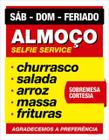 Kit 3 Placa Almoço Selfie Churrasco Restaurante 36X46