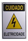 Kit 3 - Placa De Sinalização Perigo Eletricidade 30x20