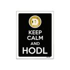 Kit 3 Placa Decoraçao - Keep Calm Hodl Hold Dogecoin Doge