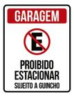 Kit 3 Placa Garagem Estacional Sujeito Guincho 36X46