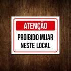 Kit 3 Placa Sinalização Atenção Proibido Mijar Neste Local