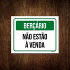 Kit 3 Placa Sinalização - Berçario Não Estão À Venda