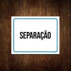 Kit 3 Placa Sinalização - Separação Setor ul