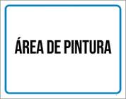 Kit 3 Placas Ambiente - Área De Pintura