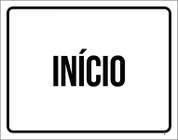 Kit 3 Placas Ambiente Sinalização - Início