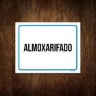 Kit 3 Placas Ambiente Sinalização Setor Almoxarifado