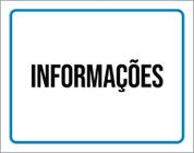 Kit 3 Placas Ambiente Sinalização Setor Informações