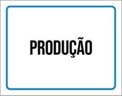 Kit 3 Placas Ambiente Sinalização Setor Produção