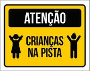 Kit 3 Placas Aniversário Criança Crianças Na Pista