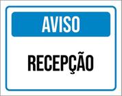 Kit 3 Placas Aviso Recepção ul