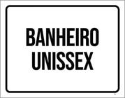 Kit 3 Placas Banheiro Unissex Setor 36X46