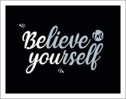 Kit 3 Placas Believe Yourself Escrita