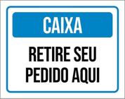 Kit 3 Placas Caixa Retire Seu Pedido Aqui ul