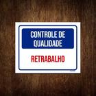 Kit 3 Placas Controle De Qualidade Retrabalho