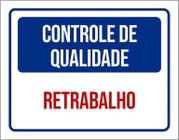 Kit 3 Placas Controle De Qualidade Retrabalho