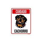 Kit 3 Placas Cuidado Cachorro Rottweiler 2