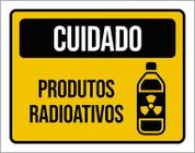 Kit 3 Placas Cuidado Produtos Radioativos