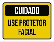 Kit 3 Placas Cuidado Use Protetor Facial 36X46