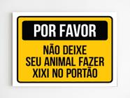 kit 3 placas de aviso não deixe seu animal urinar no portão