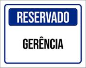 Kit 3 Placas De Reservado Gerência 36X46