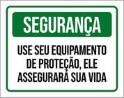 Kit 3 Placas De Segurança Equipamento Proteção 36X46