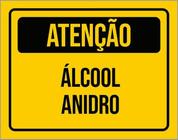 Kit 3 Placas De Sinalização - Atenção Álcool Anidro