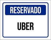 Kit 3 Placas De Sinalização - Reservado Uber