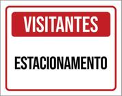 Kit 3 Placas De Visitantes Estacionamento 36X46