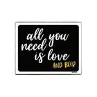 Kit 3 Placas Decorativa - All You Need Is Love And Beer