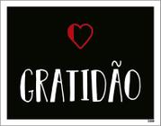 Kit 3 Placas Decorativa - Gratidão