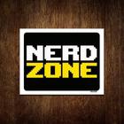 Kit 3 Placas Decorativa - Nerd Zone