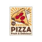 Kit 3 Placas Decorativa Padaria - Pizza Fresh Delicious